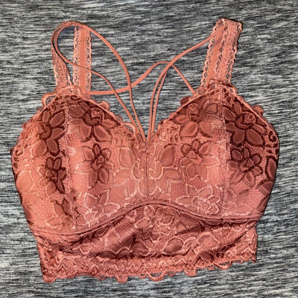 Daytrip Lace Bralette in Dusty Rose